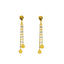22K Multi Tone Gold Necklace & Earrings Set W/ Swirl Bicone & Ball Beads - Virani Jewelers