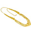 22K Yellow Gold Necklace & Jhumki Drop Earrings Set W/ Gold Balls & Cap Accents - Virani Jewelers