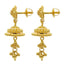22K Yellow Gold Beaded Filigree Necklace & Drop Earrings Set - Virani Jewelers
