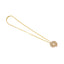 22K Multi Tone Gold Pendant W/ Cubic Zirconia & Split Disc Design - Virani Jewelers