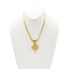 22K Yellow Gold Ornate Pattern Pendant & Earrings Set - Virani Jewelers