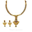 22K Antique Finish Gold Statement Necklace & Earrings Set - Virani Jewelers