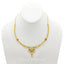 22K Yellow Gold Statement Necklace & Earrings Set W/ Multi Colored Enamel - Virani Jewelers