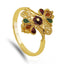22K Yellow Gold Mirrored Enamle Ring - Virani Jewelers