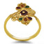 22K Yellow Gold Mirrored Enamle Ring - Virani Jewelers