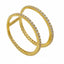 22K Yellow Gold Connected Stackable Ring W/ Cubic Zirconia Trim - Virani Jewelers
