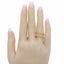 22K Yellow Gold Connected Stackable Ring W/ Cubic Zirconia Trim - Virani Jewelers