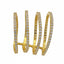 22K Yellow Gold Cubic Zirconia Connected Stackable Ring - Virani Jewelers