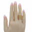 22K Yellow Gold Cubic Zirconia Connected Stackable Ring - Virani Jewelers