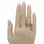 22K Yellow Gold Withered Leaf Ring W/ Cubic Zirconia Stones - Virani Jewelers