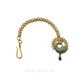 22K Gold Ruby CZ Tikka - Virani Jewelers | 