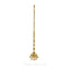 22K Yellow Gold Tikka Headpiece W/ Drop Bead Balls - Virani Jewelers