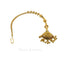 22K Yellow Gold Tikka Headpiece W/ Drop Bead Balls - Virani Jewelers
