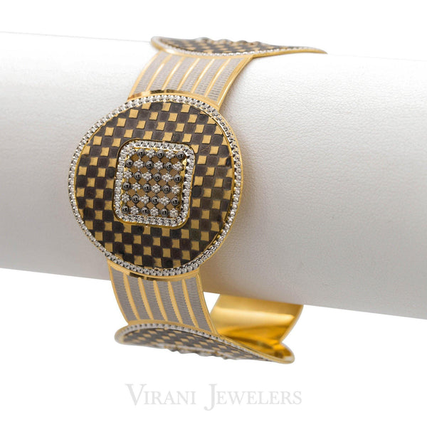 22k Gold CZ Bangle - Virani Jewelers | 
