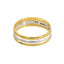 Platinum & 18K Yellow Gold Two Tone Ring Band For Men - Virani Jewelers