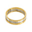 18K Yellow Gold & Platinum Two Tone Ring Band For Men - Virani Jewelers