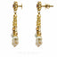 22K Yellow Gold Necklace & Earrings Set W/ Uncut Polki Diamonds, Emeralds, Rubies, & Pearls - Virani Jewelers