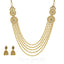 22K Gold Uncut Diamond Emerald Ruby Necklace and Earrings Set - Virani Jewelers