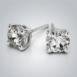 Diamond Solitaire Stud Earrings